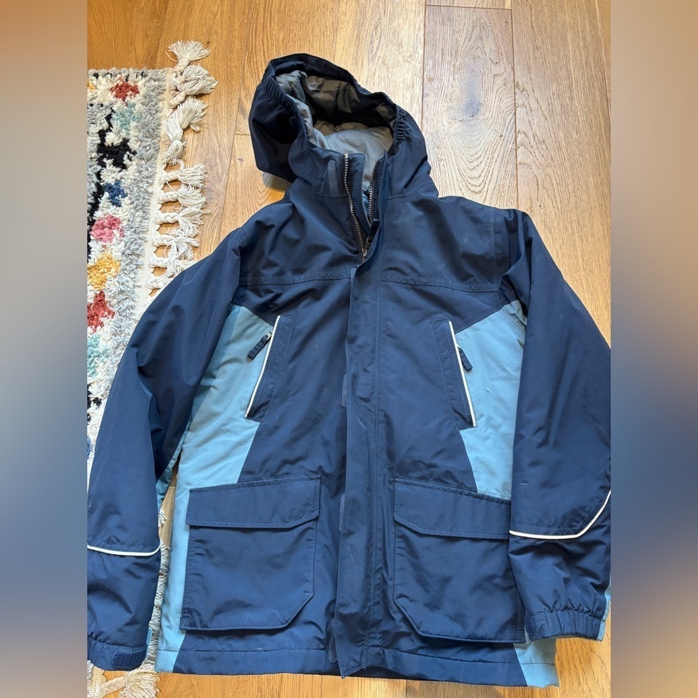 Lands end 3 in 1 winter snow jacket youth large 14-16
